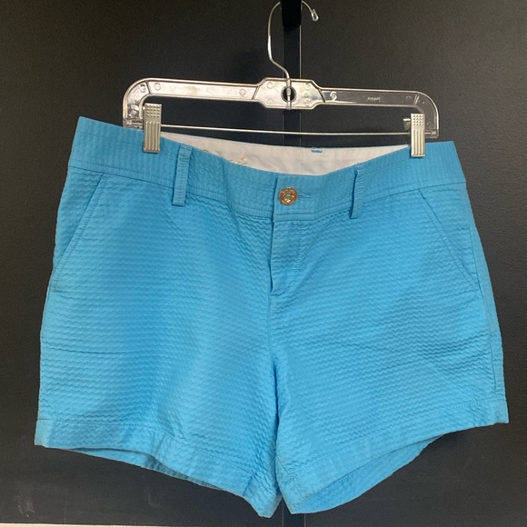 Lilly Pulitzer blue the Callahan shorts size 14 - Picture 2 of 8